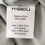 Miaou Sport Gwen Midi Skirt Mesh Drawstring XS Gray Sporty Chic Streetwear Photo 10