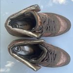 Michael Kors Women's Metallic High-Top Sneakers wedge leather size 10 Photo 6