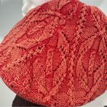 Adora Red Knit Sweater Flat Hat Cap Photo 4