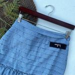 Lulus Lulu’s Womens Skirt Blue White Polka Dot Tiered Ruffle Hem Size Small Photo 1