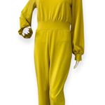 Satin Long Sleeve High Neck Jumpsuit Size XL Photo 2