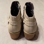 Teva Foxy Beige Cream Nude Neutral Leather Ankle Bootie Heeled Shoe B65 Photo 7