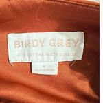 Birdy Grey Maxi Dress Women's Medium Rust Orange Tie Back Halter Sleeveless Photo 4