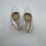 Enzo Angiolini  White Leather Pointed Toe Slingback Heels New Womens 6M Retro Y2K Photo 7