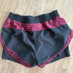 MPG Black and Burgundy Women's Athletic Shorts Photo 1