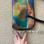 Y2K Watercolor Shoulder Bag Boho Pastel Southwest Artist Log Bag Tote Blue NWT Green Photo 6