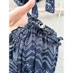 Misa Molina Sleeveless Tiered Ruffle Hem Halter Mini Dress Navy Women's Sz XS Photo 4
