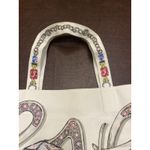 Brighton All That Glitters Love Holiday Tote Bag Jewelry Print Canvas Red Gold Photo 5