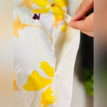 A New Day  summer  floral print yellow dress size Small puffy sleeve Photo 7