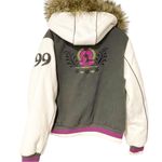 Baby Phat  Vintage Hooded Jacket Womens 2X Gray White Full Zip 90s Photo 6