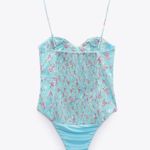 ZARA Floral Corset Bodysuit Photo 6