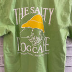 Hanes Women’s The Salty Dog Cafe lime green Hilton Head crew neck t-shirt Small Photo 3