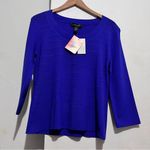 Cable & Gauge  Vintage Women Cardigan Sweater 3/4 Sleeve Blue :Box I: Photo 0