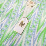 Emily McCarthy Frankie Dress Blue Green‎ Zig Zag Print Tuckernuck size Small Photo 3