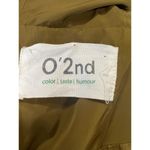 O'2nd L 10/12 Pleated Trench Jacket Coat Belted Hooded Flare Skirt Luxury Green Size L Photo 5