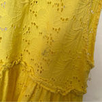 Lisa Marie Fernandez Floral Tiered‎ Dress yellow mini dress with pockets Size 4 Photo 9