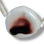 Free People  Choker Necklace in White Ceramic NWT Bohemian Beach Layering Neutral Photo 4