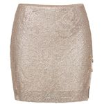 Meshki Glomesh Mini Skirt - Gold Photo 0