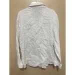 Leslie Fay Diane Gilman 100% Linen Striped Button Down Shirt Womens M Collared Casual Top Photo 2