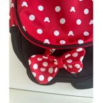 Disney Minnie Mouse Backpack  Mini Travel Purse Black Red Polka dot Bows Ears Photo 1