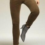 CAbi skinny cords #3567 moss olive green size 0 gorpcore corduroy fall office Photo 0