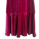 Black Halo Reeder Obsession Pink Velvet Mock Neck Mini Dress Size 4 Photo 4