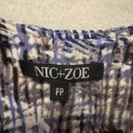 Nic+Zoe  Blue and White Textured Midi Dress Photo 3