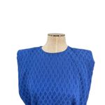 Amanda Uprichard  Kenwood Dress Mini Textured Belted Mirtillo‎ Blue Size XS Photo 3