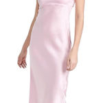 Amanda Uprichard  Hayley Silk Dress Light Pink Photo 0