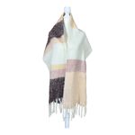 EXPRESS  oversized squares fringe fluffy scarf Photo 1