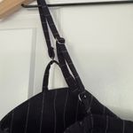 White Fox Boutique White Fox Crop Top bralette striped adjustable spaghetti strap twist front zip S Photo 4