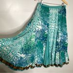 Soft Surroundings  Georgette Maxi Skirt PM Petite Medium Boho Indie‎ Fairy Twirl Photo 2