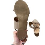 Seychelles Chunky Heel Platform Sandals Leather Tan Cream Size 9.5 Photo 7