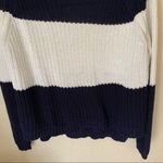 PaperMoon  Navy & White‎ Chunky Oversized Sweater Medium Photo 6