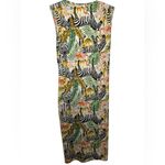 SheIn Curve Zebra Flamingo Print Coverup Dress Photo 2