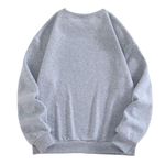 SheIn No.7 Ball Print Round Neck Fleece Sweatshirt in Gray, Size M​​ Photo 1