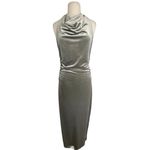 Reformation Women’s Jazlyn Ruched Cowl Neck Bodycon Dress Medium Photo 5