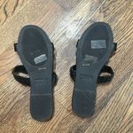 Bamboo  Black with Gold Stud Sandals Photo 3