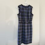 Brooks Brothers  Plaid Dress Sleeveless Dress Blue White Black Multi Color Size 4 Photo 2