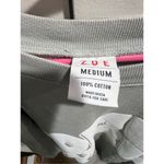 ZOE LA “Come Thru” Sweatshirt Los Angeles Oversized Medium Gray 100% Cotton USA Blue Photo 2