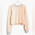 Madewell  MWL Airterry Colorblock cropped pullover XS Photo 1