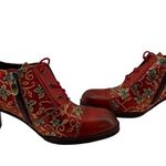 L'ATISTE L'Artiste Heeled Lace Up Red Shoe Octavius Womens Size 41 Photo 9