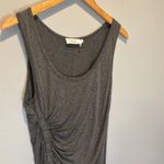 ALC Frank A.L.C. Gray Sleeveless Side Ruched Jersey Knit Mini Dress - size Large Photo 3