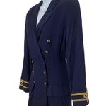 Vintage Military Style Blazer Blue Size M Photo 1
