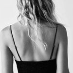 Free People NWOT  One Carrie Flocked Bralette Photo 6