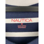Nautica  Womens Navy & White Striped Cotton V-Neck T-Shirt M Photo 3
