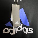 Adidas  Women's Sporty Athleisure  Black Long Sleeve Athletic Graphic Logo Sz M Photo 2