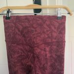 Athleta Elation Textured Tight Frosted Floral Cranberry High Rise Leggings Photo 4