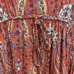 World Market Womens Boho Maxi Dress L XL Orange & Purple Paisley Bohemian Print Size undefined Photo 4