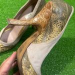 Prada  Multicolor Lizard Alligator Suede Open Peep Toe‎ Pumps 39 - Women’s US 8.5 Photo 8